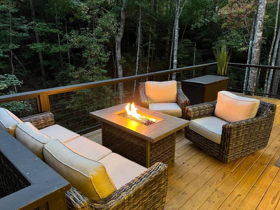 Modern Mountain Getaway With Hot Tub, Fire Pit Villa Sautee Nacoochee Eksteriør billede
